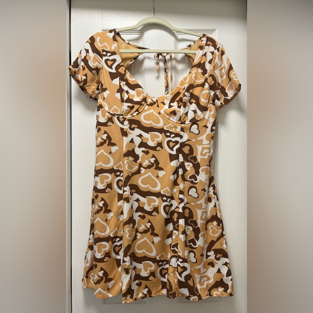 LA Hearts Short Sleeve Bungee Back Mini Dress PacSun, Size Medium NEW with tags